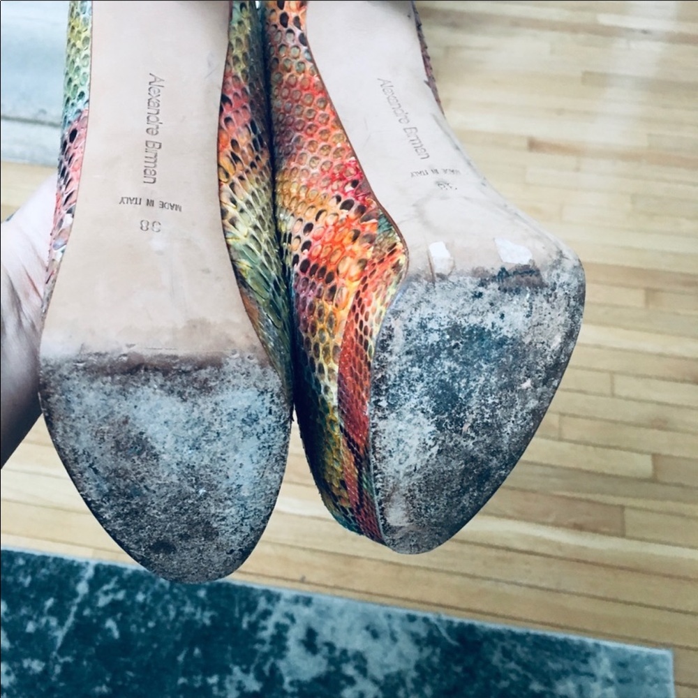 Alexandre Birman Multi Python Heels Size 38 - image 8